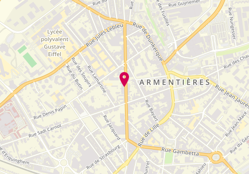Plan de DERACHE Mélissa, 37 Avenue Pdt Francois Mitterrand, 59280 Armentières