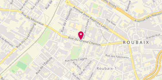 Plan de BOUTAHIRI Naïma, 60 Rue du Grand Chemin, 59100 Roubaix