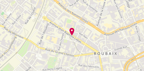 Plan de ALA Radouan, 15 Avenue Jean Lebas, 59100 Roubaix