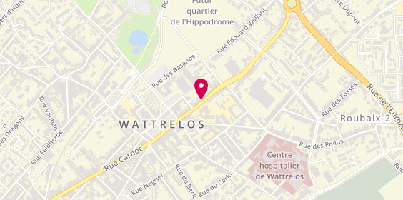 Plan de LANGERAERT Christelle, 39 Rue Jean Jaurès, 59150 Wattrelos