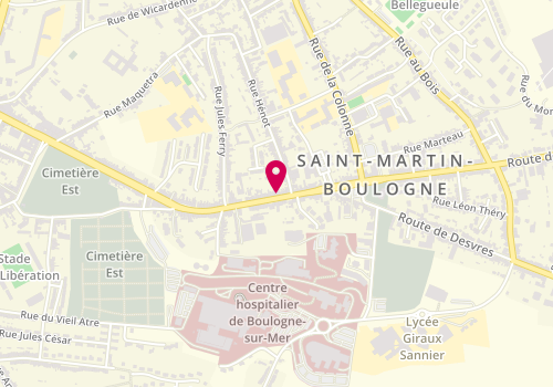 Plan de BEDLE Corinne, 239 Route de Saint Omer, 62280 Saint-Martin-Boulogne