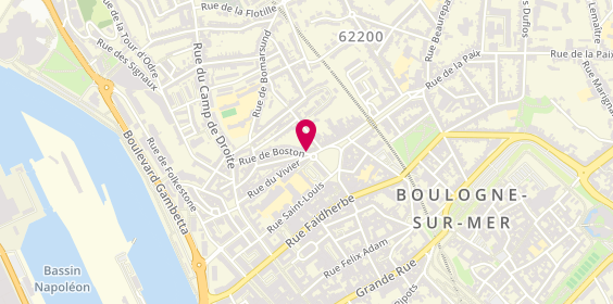 Plan de DELACRE Graziella, 4 Rue de Boston, 62200 Boulogne-sur-Mer