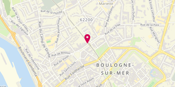 Plan de TELLIEZ Laurent, 55 Boulevard Boulevard Clocheville, 62200 Boulogne-sur-Mer