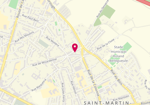 Plan de SAINTENOY Sandrine, 62 Rue de Wicardenne, 62280 Saint-Martin-Boulogne