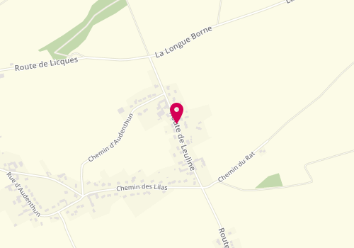 Plan de DERACHE THOMAS Isabelle, 30 Route de Leuline, 62500 Zudausques