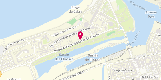 Plan de MERLOT Ingrid, 410 Boulevard du Général de Gaulle, 62100 Calais
