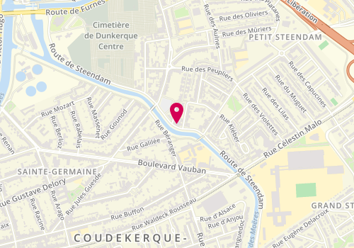 Plan de DUVIN Justine, 21 Route de Steendam, 59210 Coudekerque-Branche