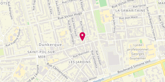 Plan de COLOMBIER Séverine, 176 Rue de la Republique, 59430 Dunkerque