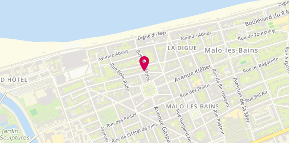 Plan de HARS MERVEILLIE Audrey, 65 Avenue Gustave Lemaire, 59240 Dunkerque