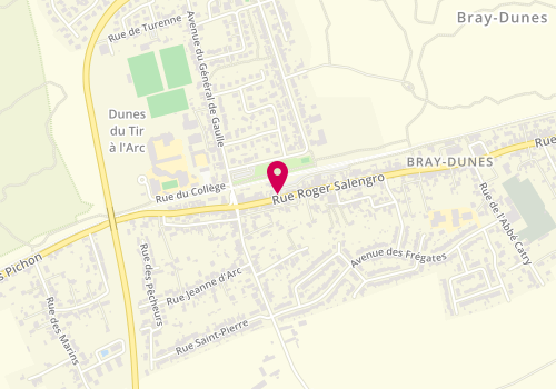 Plan de DEGROOTE Caroline, 13 Place de la Gare, 59123 Bray-Dunes